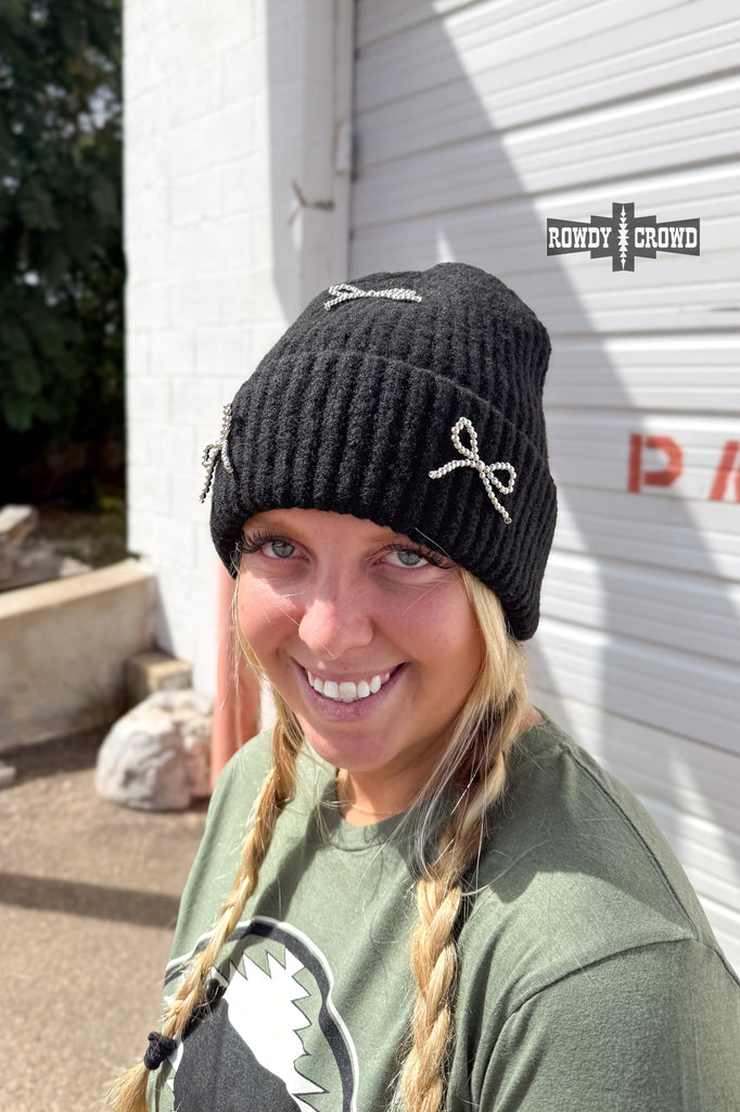 Bowtiful Beanie beanie Rowdy Crowd Clothing