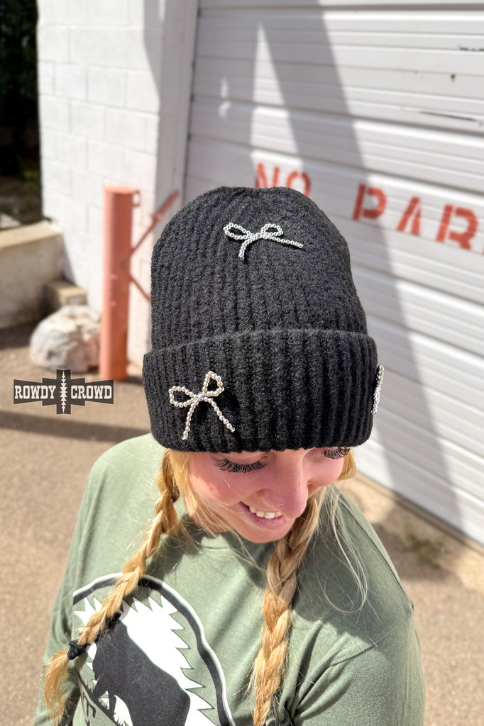 Bowtiful Beanie beanie Rowdy Crowd Clothing