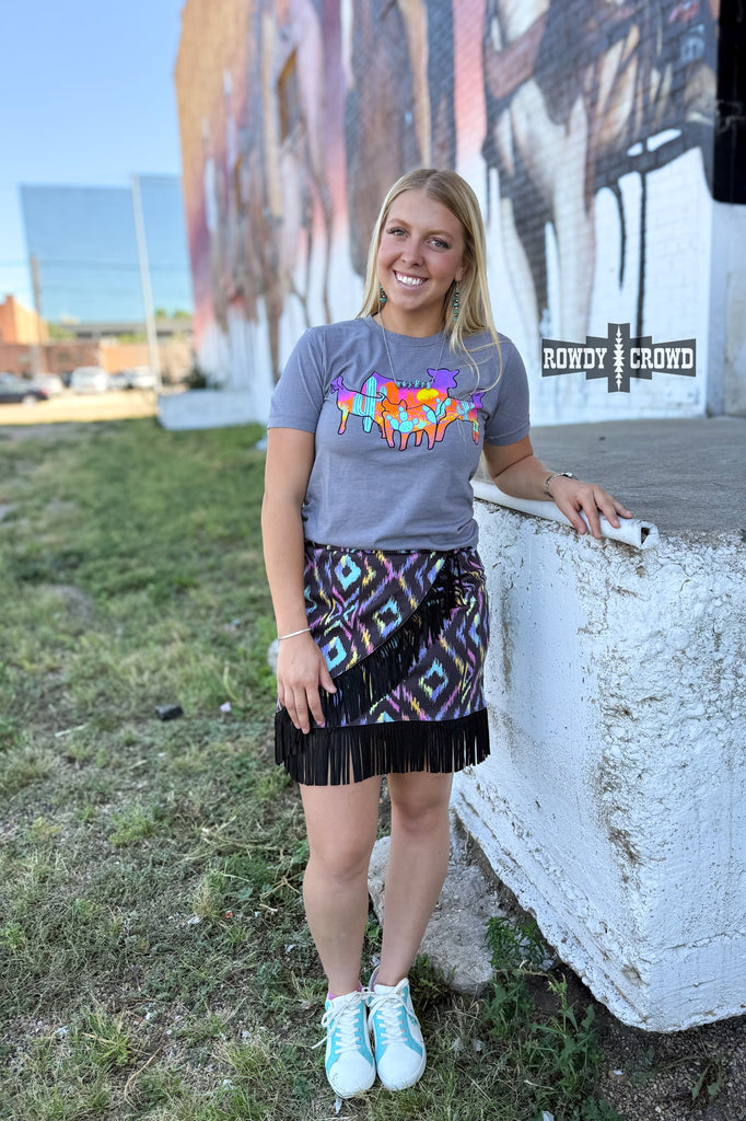 Far Out Fringe Skirt skirt Rowdy Crowd Clothing