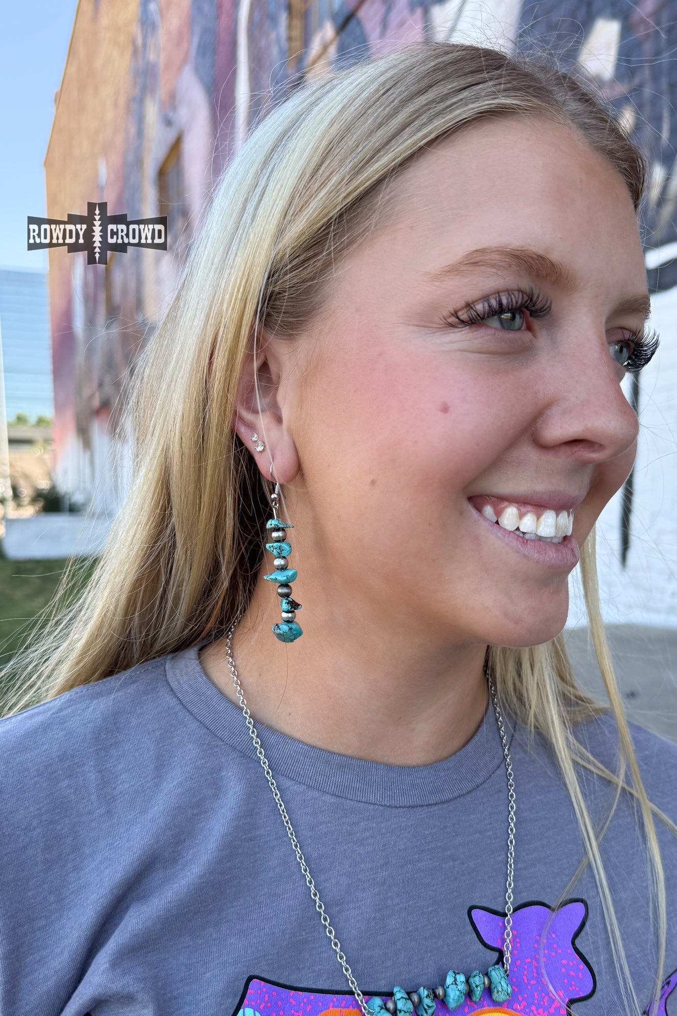 Rock 'Em Earrings Earrings Rowdy Crowd Clothing