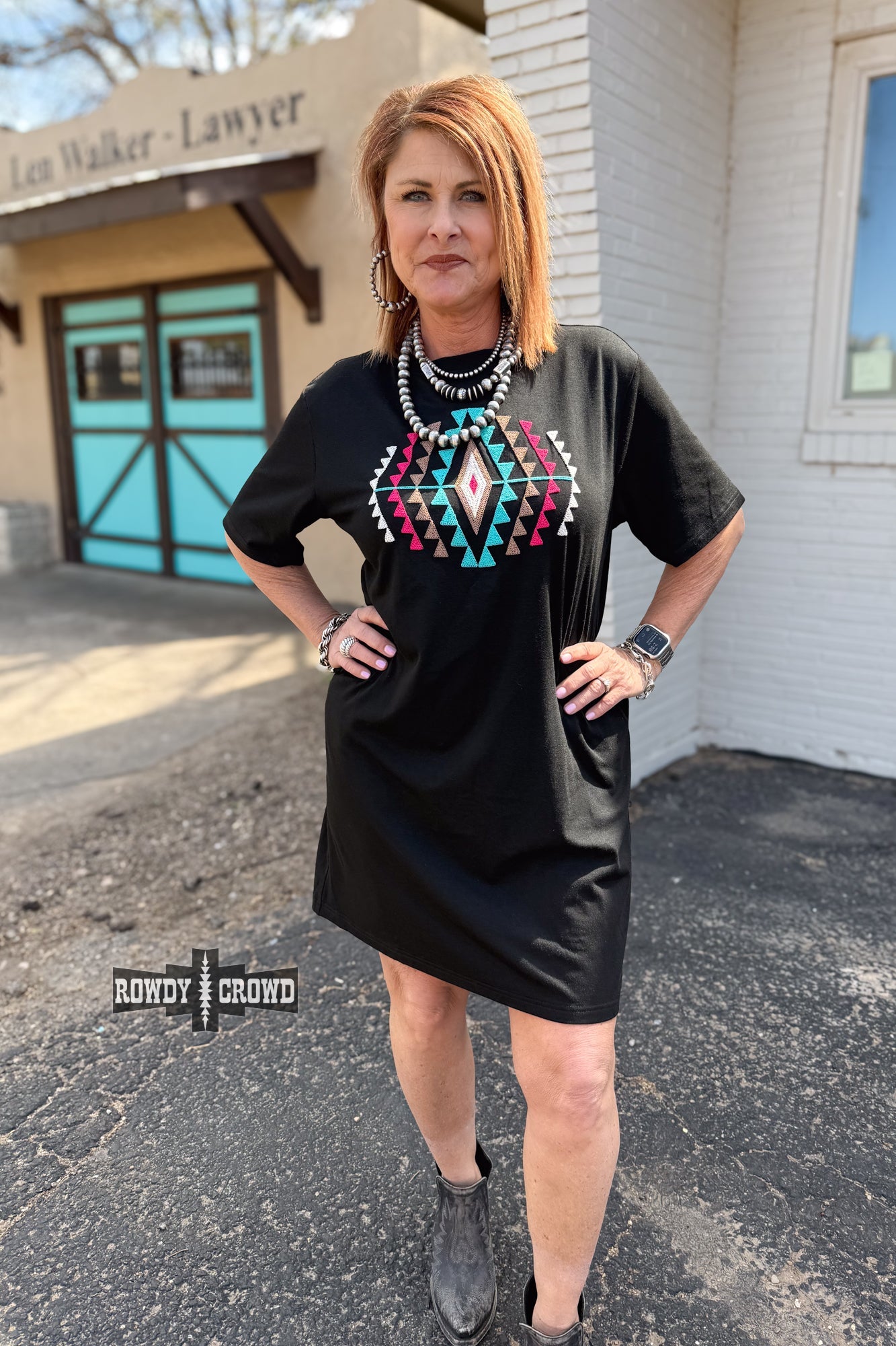 Desert Rose Dress dress Rowdy Crowd Clothing