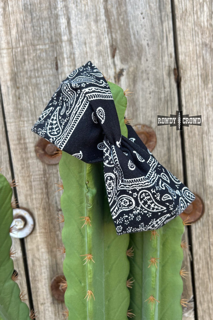 Bandit Bandana Headbands headband Rowdy Crowd Clothing Black