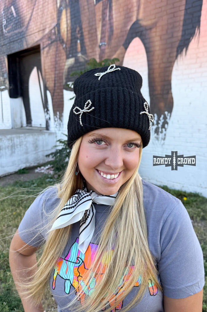 Bowtiful Beanie beanie Rowdy Crowd Clothing