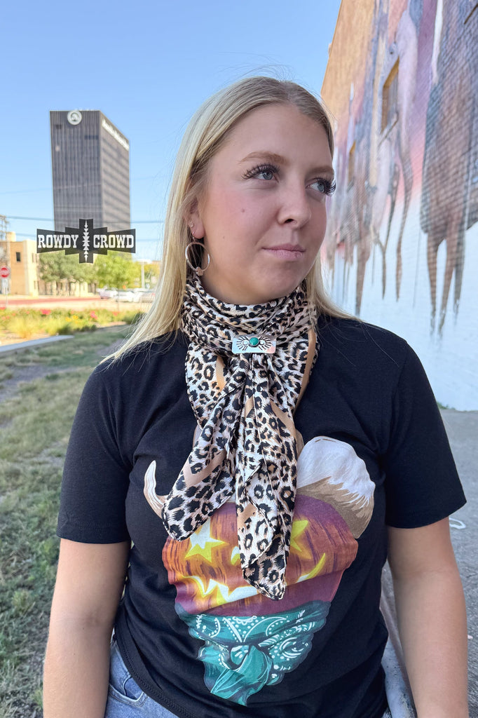 Liberty Leopard Wild Rag/ Scarf Wild Rag Rowdy Crowd Clothing
