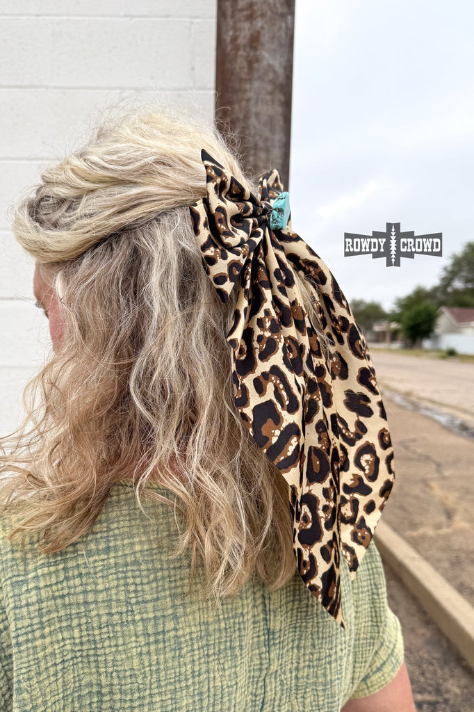 Loungin' Leopard Bow hair bow Rowdy Crowd Clothing