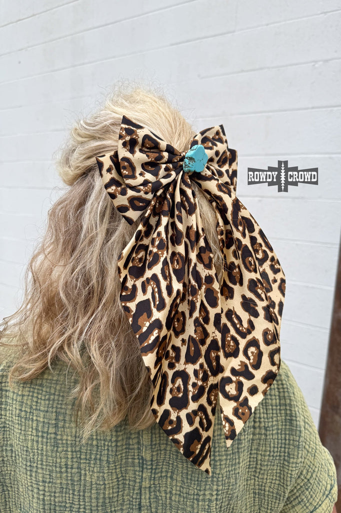 Loungin' Leopard Bow hair bow Rowdy Crowd Clothing