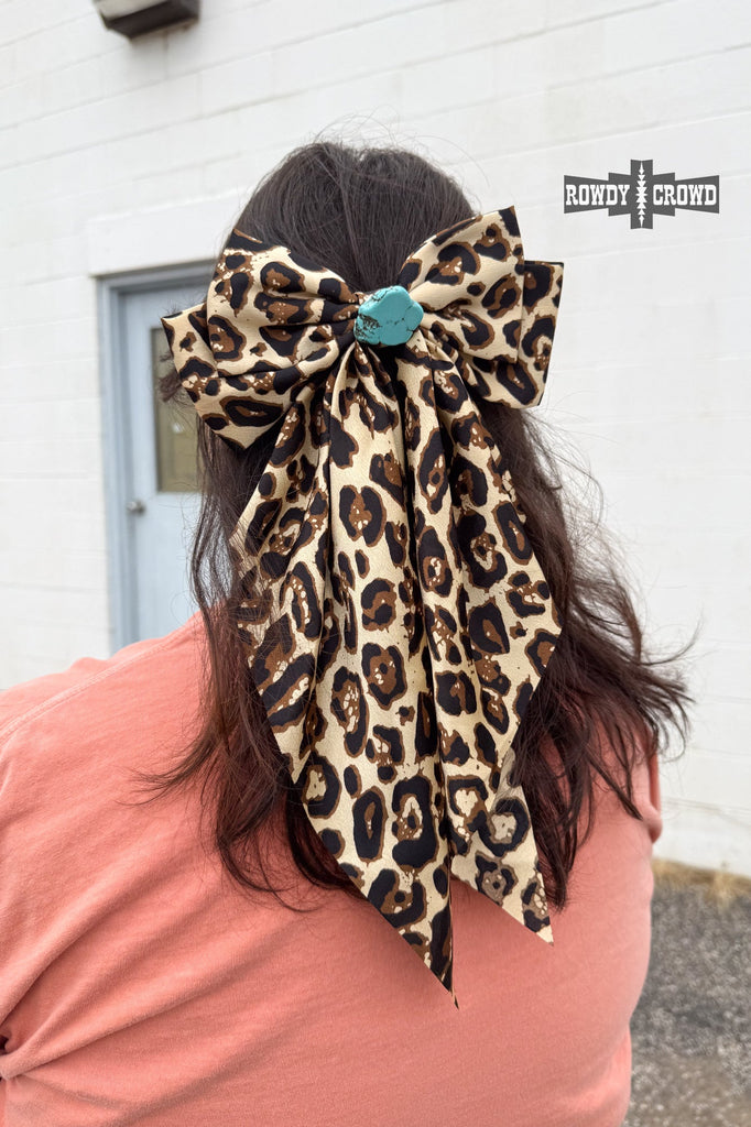 Loungin' Leopard Bow hair bow Rowdy Crowd Clothing