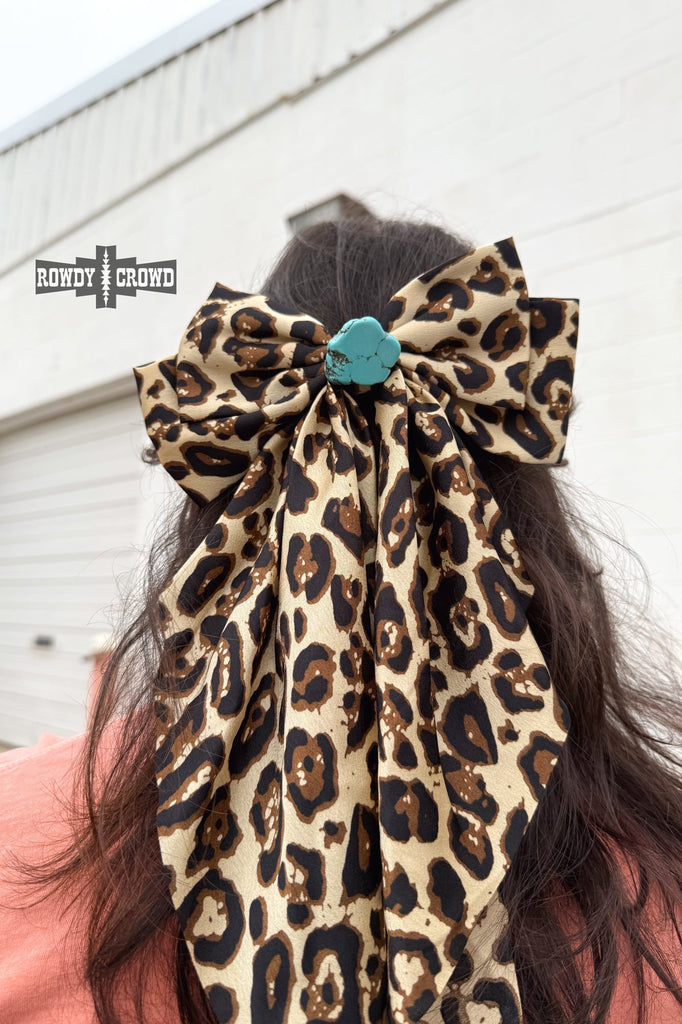 Loungin' Leopard Bow hair bow Rowdy Crowd Clothing