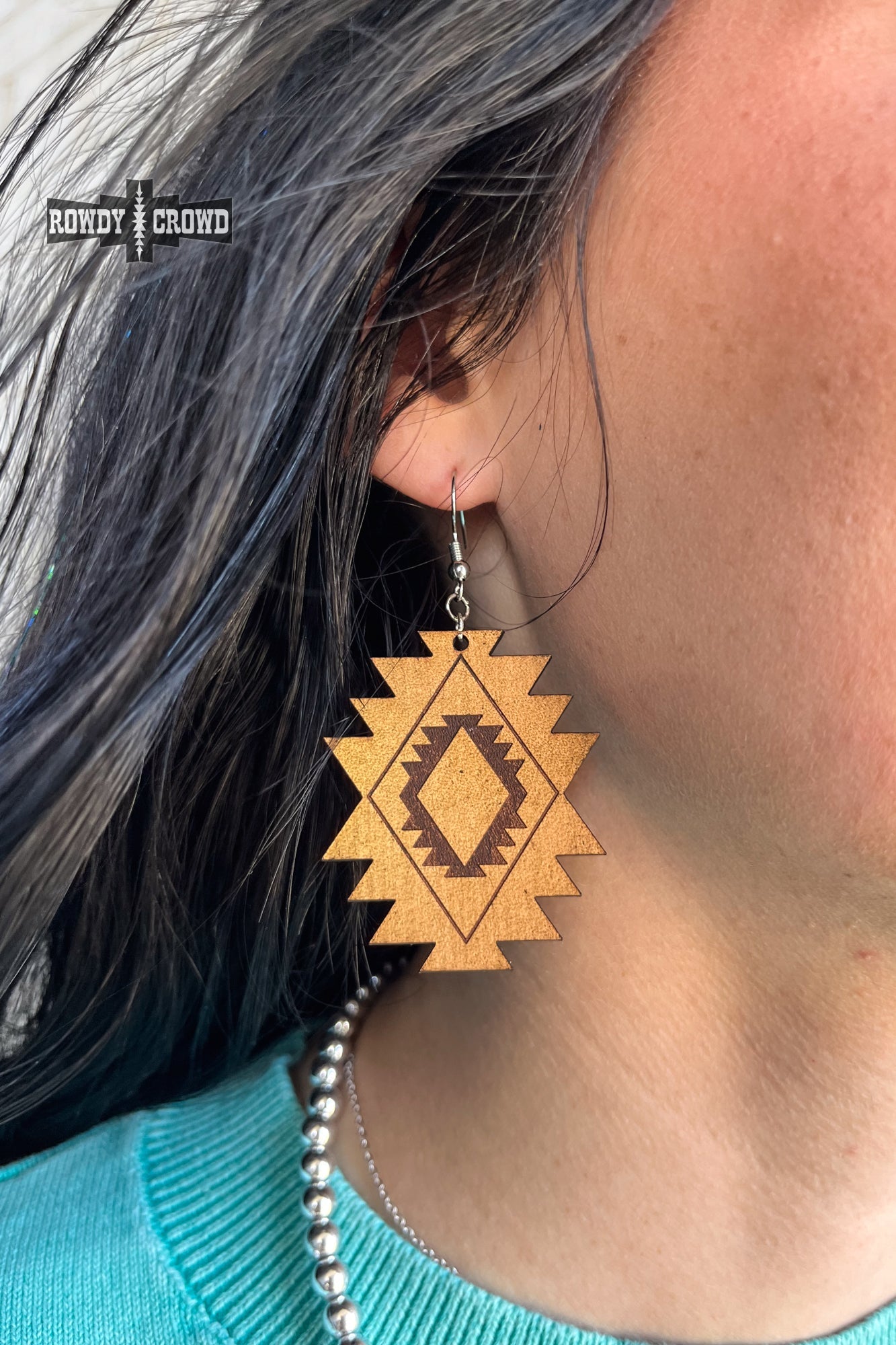 Aztec Cowgirl Earrings Earrings Rowdy Crowd Clothing