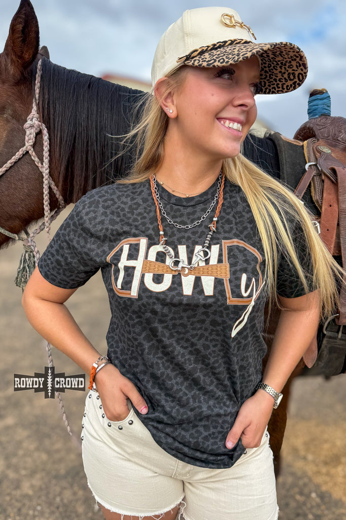 Leopard Howdy Bit Tee Graphic Tee Rowdy Crowd Clothing