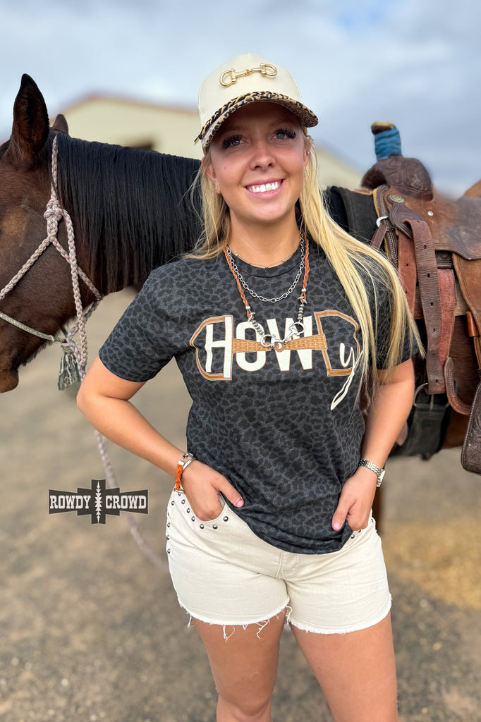 Leopard Howdy Bit Tee Graphic Tee Rowdy Crowd Clothing