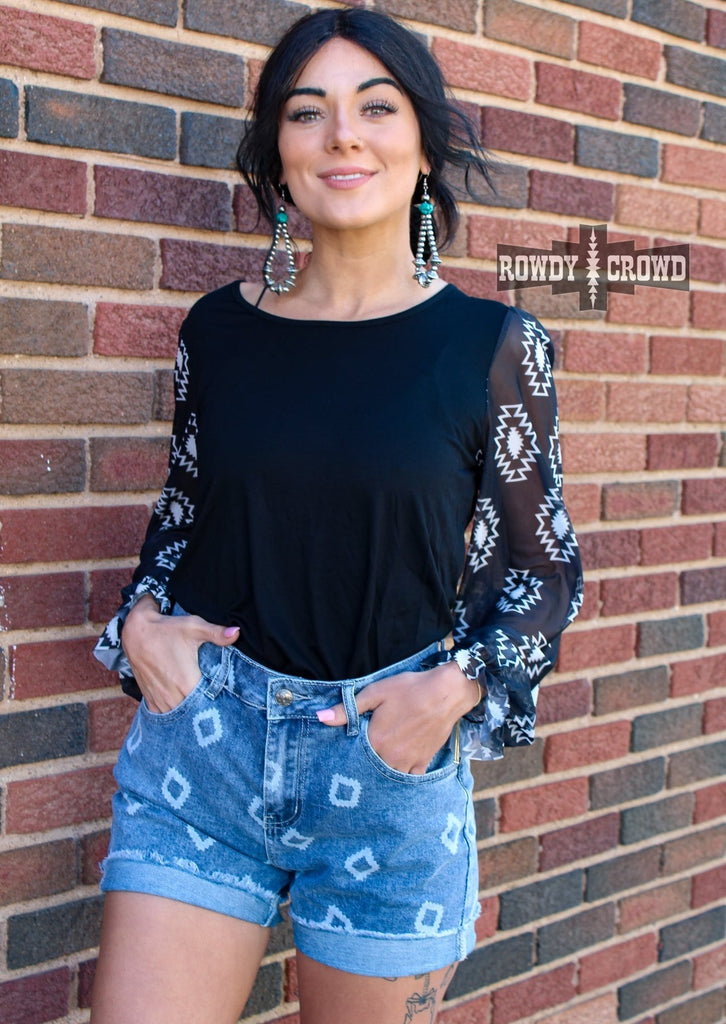 Sheridan Aztec Shorts Shorts Rowdy Crowd Clothing   