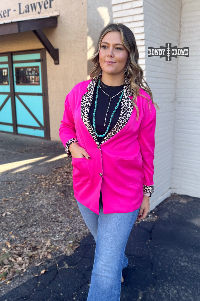 Pink Lady Blazer Blazer Rowdy Crowd Clothing