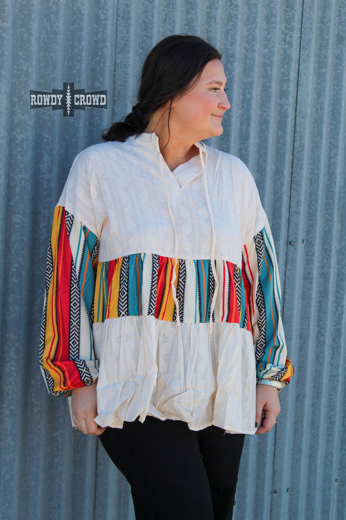 Blue Ridge Blouse Blouse Rowdy Crowd Clothing   