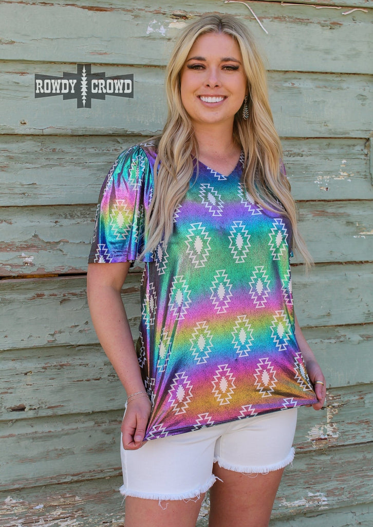 Shimmer Me Timbers Top Fashion Top Rowdy Crowd Clothing   