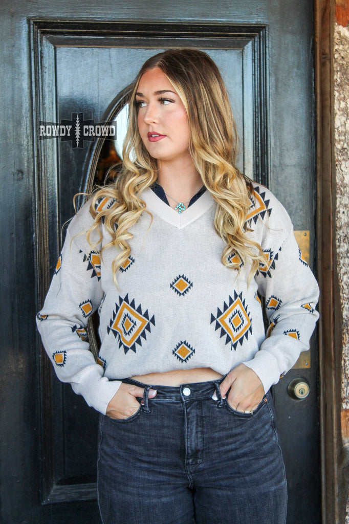 Western Stars Sweater Collared Sweater Rowdy Crowd Clothing   