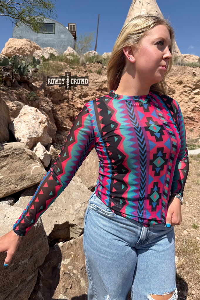 Retro Funk Mesh Top mesh top Rowdy Crowd Clothing