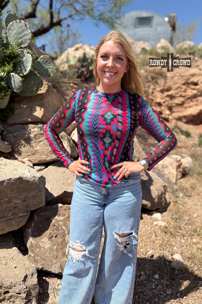 Retro Funk Mesh Top mesh top Rowdy Crowd Clothing