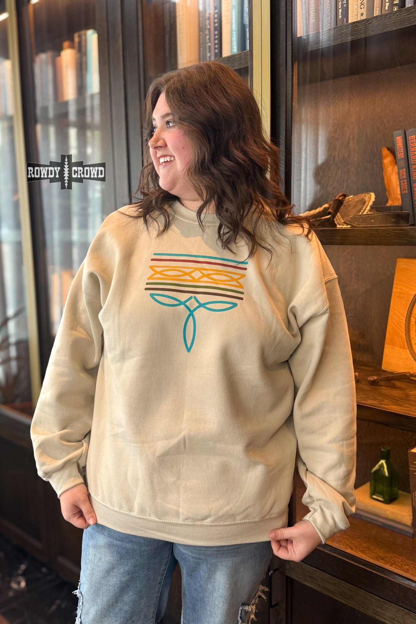 Bonfire Boot Stitch Sweater sweater Rowdy Crowd Clothing