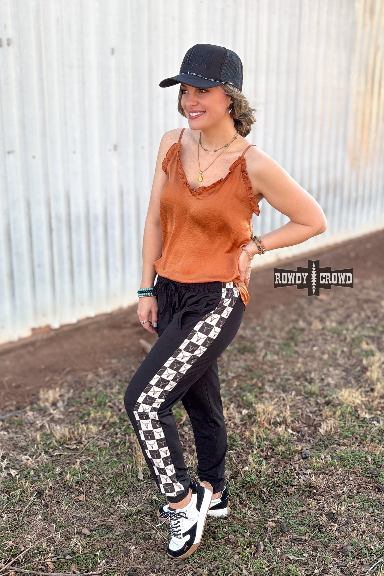 Checkered Craze Joggers joggers Rowdy Crowd Clothing