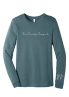 Keep Going Long Sleeve Graphic Tee graphic tee long sleeve The Cinchy Cowgirl Small Heather Slate