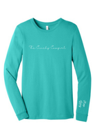 Keep Going Long Sleeve Graphic Tee graphic tee long sleeve The Cinchy Cowgirl Small Teal