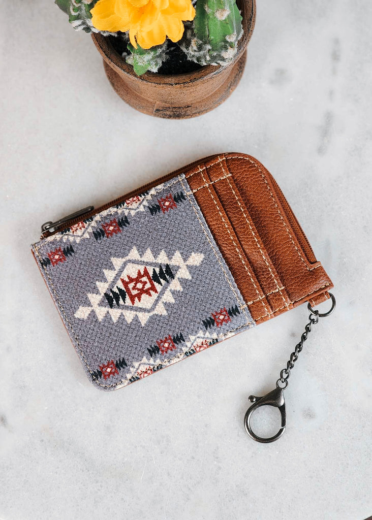 Lavender Aztec Wrangler Zip Card Holder Wallet Card Holder Montana West   