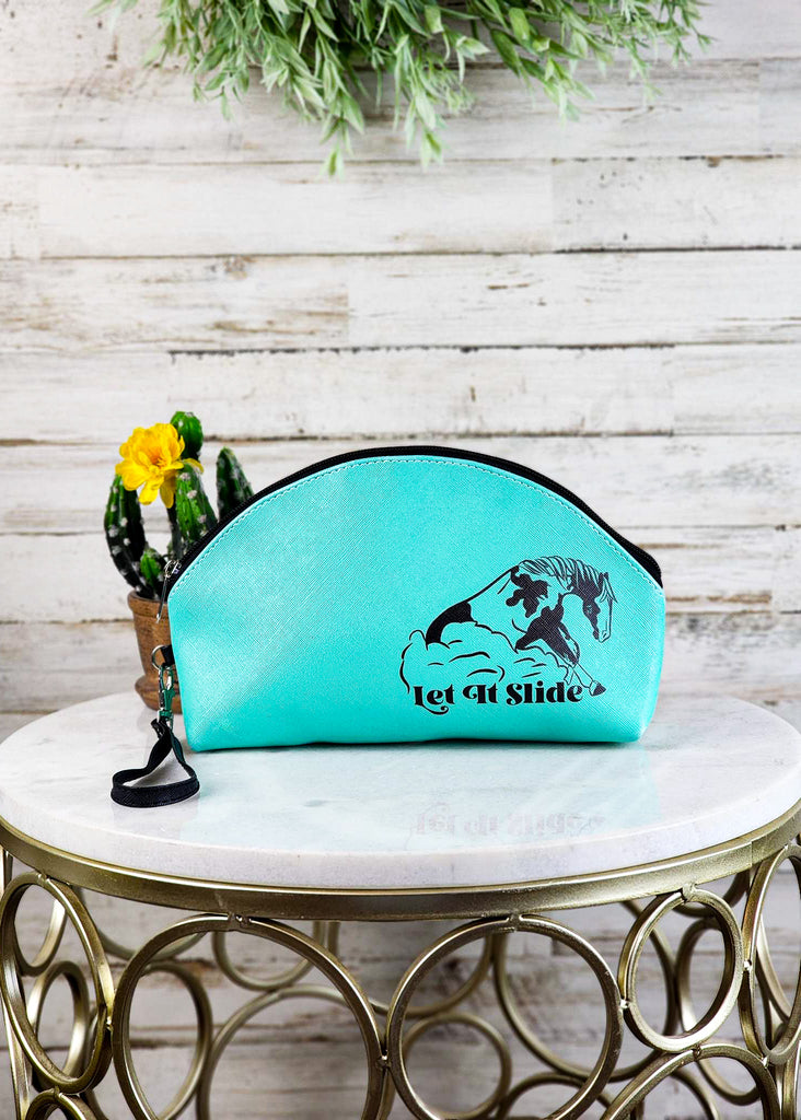 Let It Slide Zip Cosmetic Bag