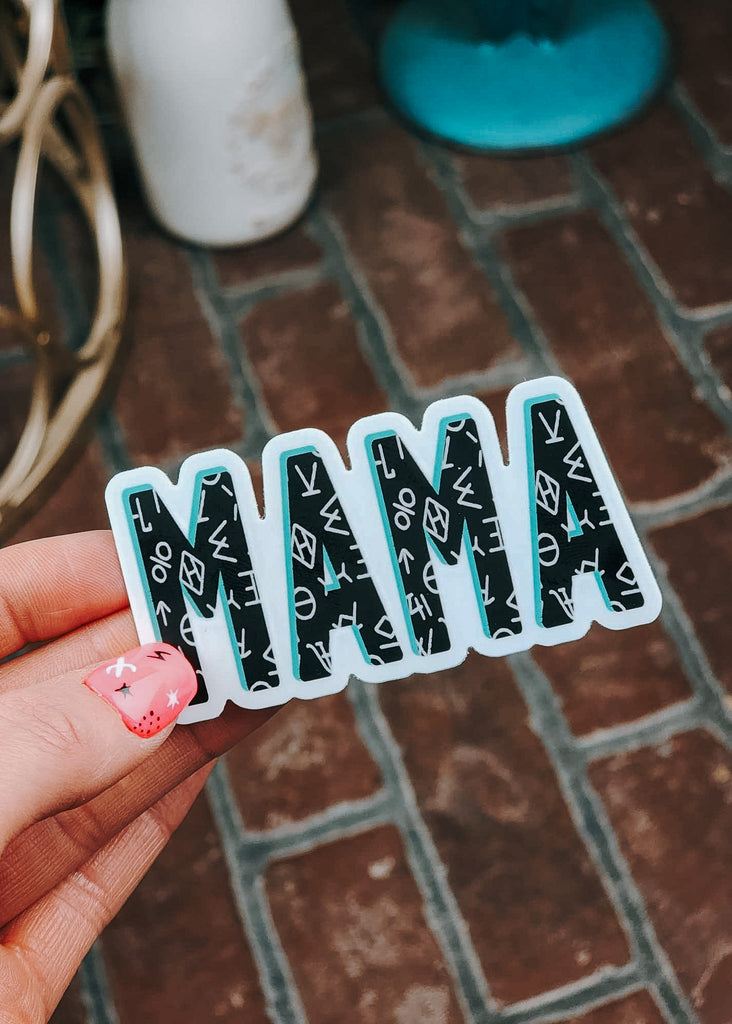 Mama Cattle Brands Sticker stickers The Cinchy Cowgirl   