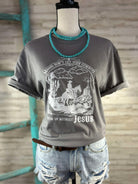 Storm Mama Don't Let Your Cowboys Without Jesus Graphic Tee tcc graphic tee The Cinchy Cowgirl