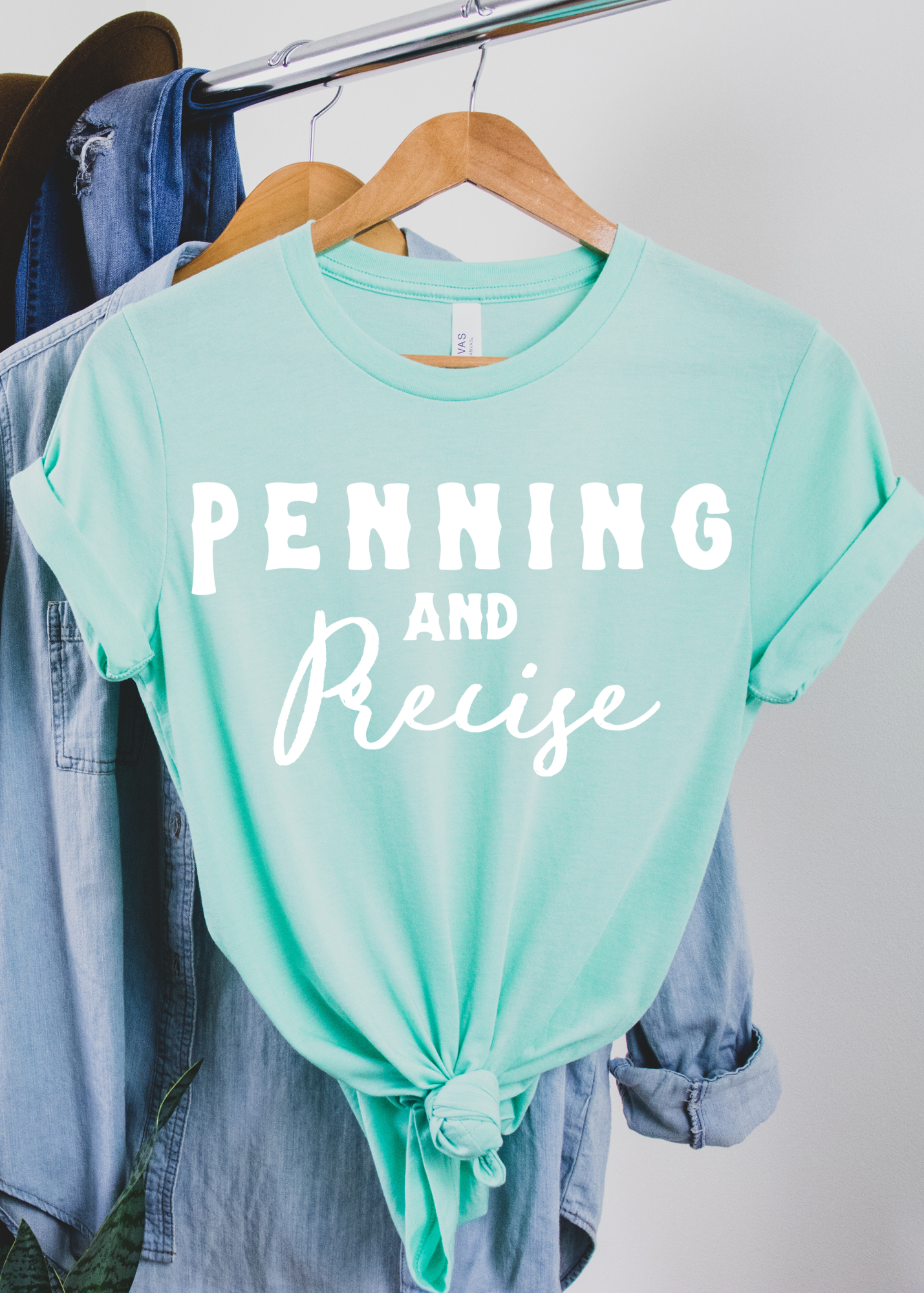Penning & Precise Short Sleeve Tee Horse Riding Discipline Tee Printify Mint XS 