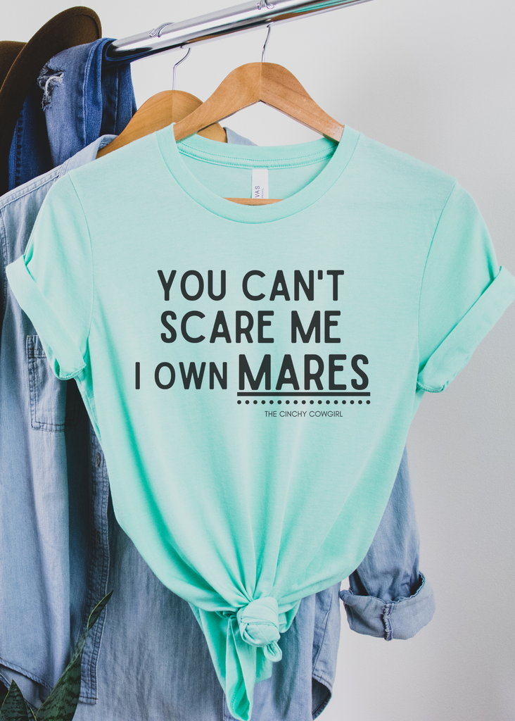 You Can't Scare Me I Own Mares Short Sleeve Tee tcc graphic tee Printify Mint XS 