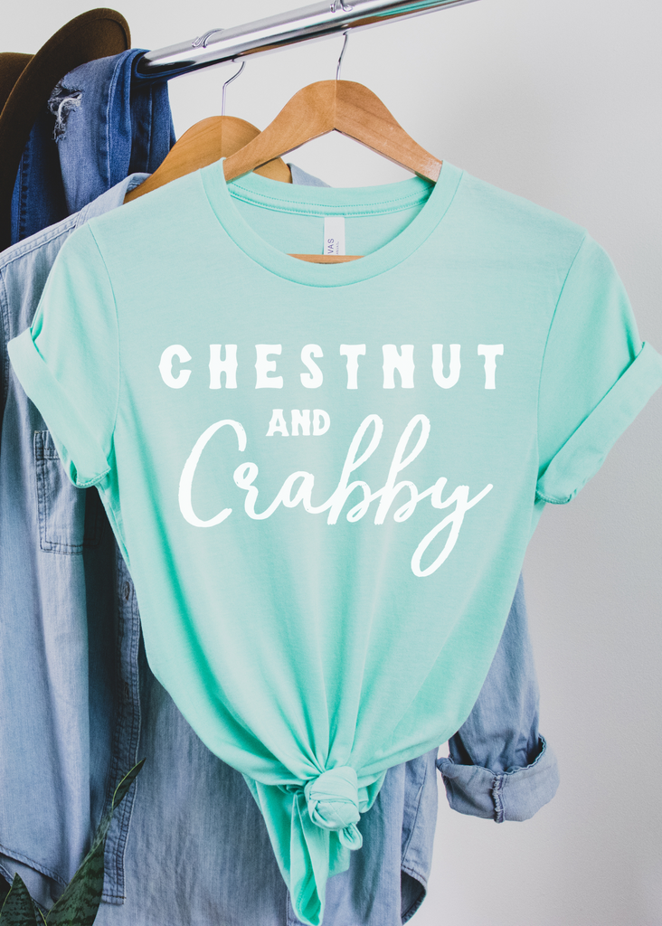 Chestnut & Crabby Short Sleeve Tee Horse Color Shirt Printify Mint XS 