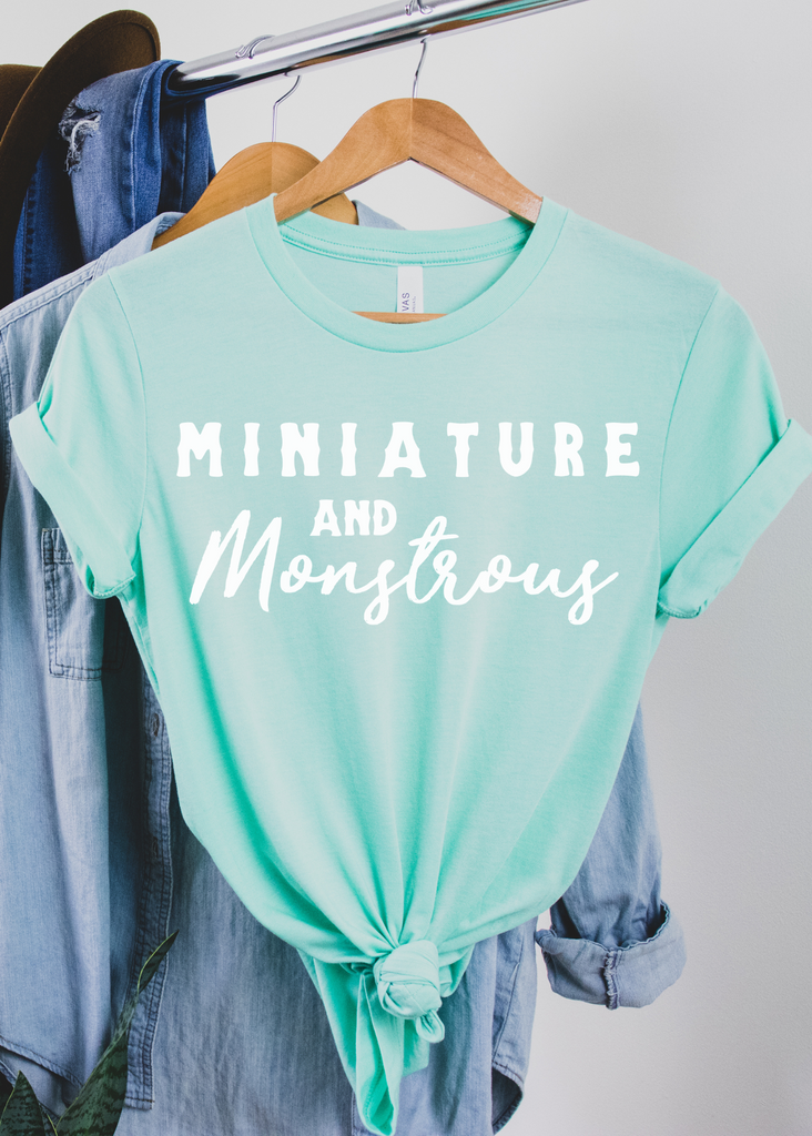 Miniature & Monstrous Short Sleeve Tee Horse Color Shirt Printify Mint XS 