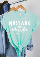 Mustang & Majestic Short Sleeve Tee Horse Color Shirt Printify Mint XS 