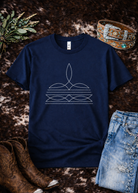 White Boot Stitch Graphic Tee tcc graphic tee The Cinchy Cowgirl