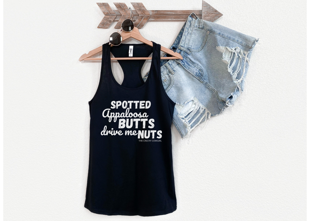 Appaloosa Butts Racerback Tank tcc graphic tee Printify   