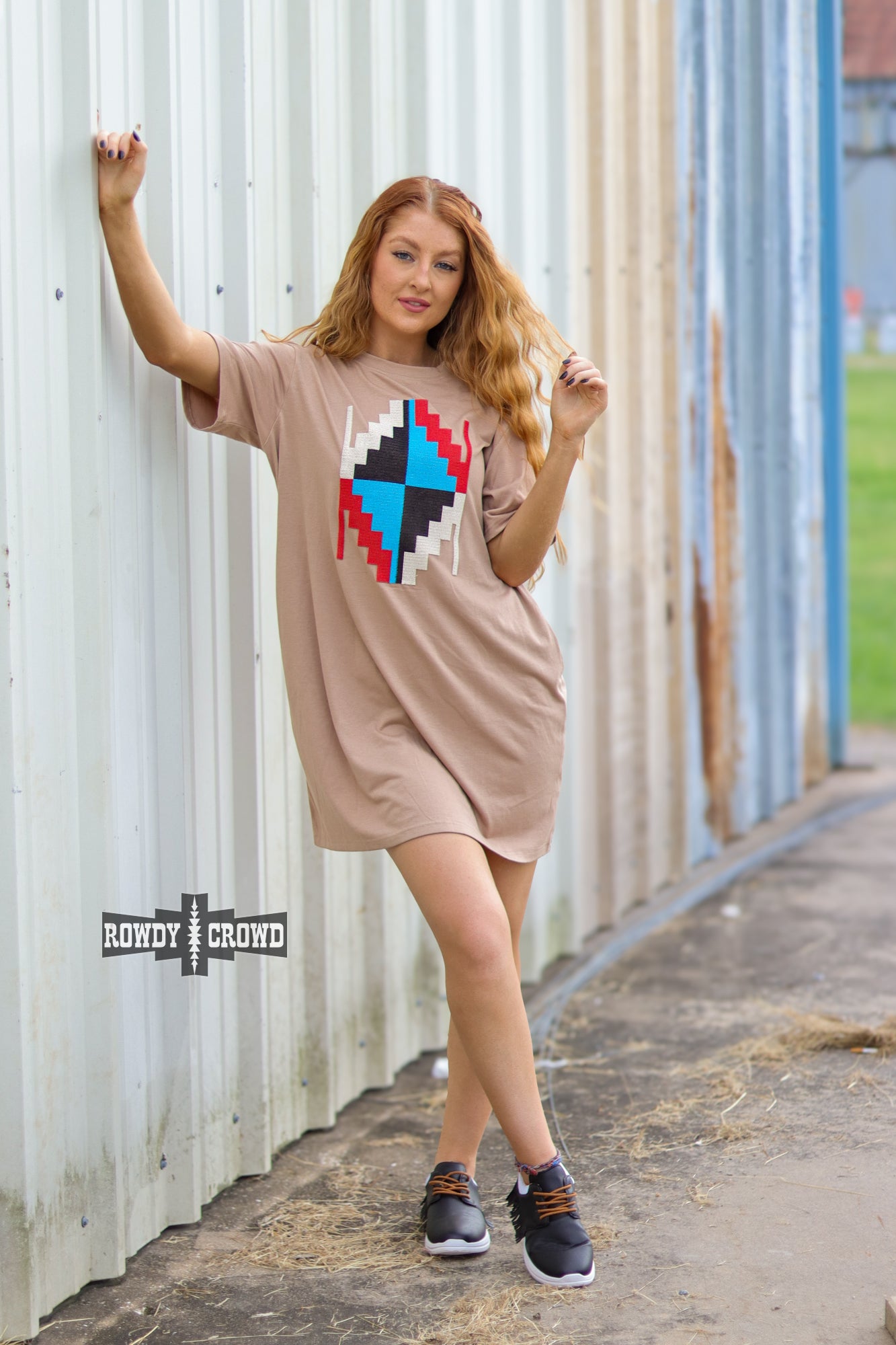 Alamosa Aztec Dress Dresses Rowdy Crowd Clothing