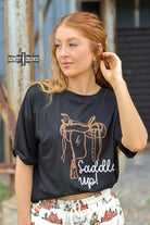Saddle Up Tee Tee Shirt Rowdy Crowd Clothing