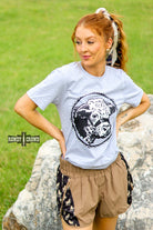 Happy Hereford Tee- GREY Graphic Tee Rowdy Crowd Clothing