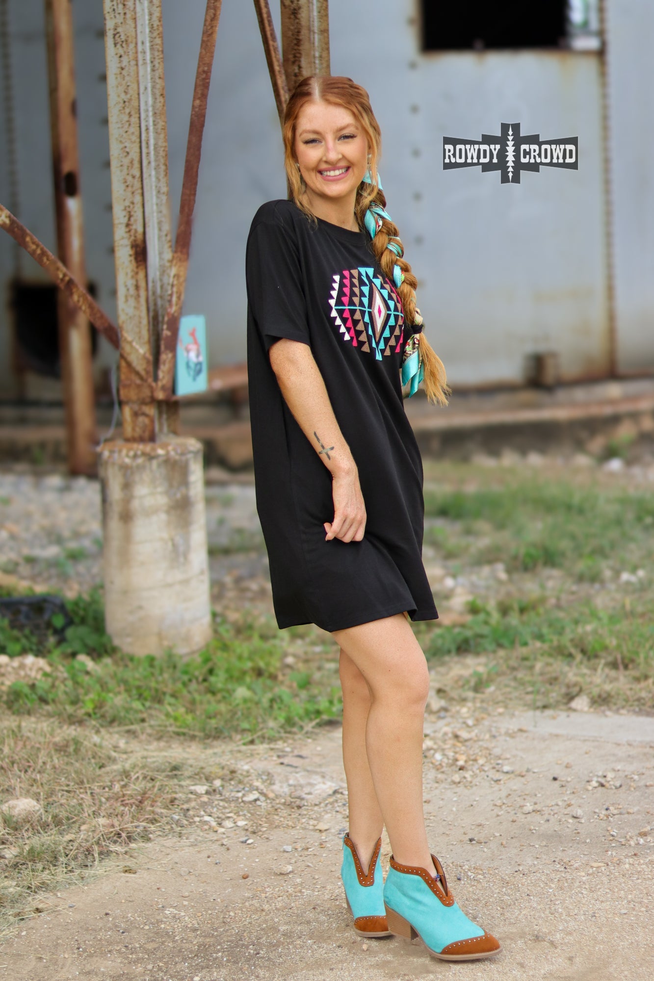 Desert Rose Dress dress Rowdy Crowd Clothing