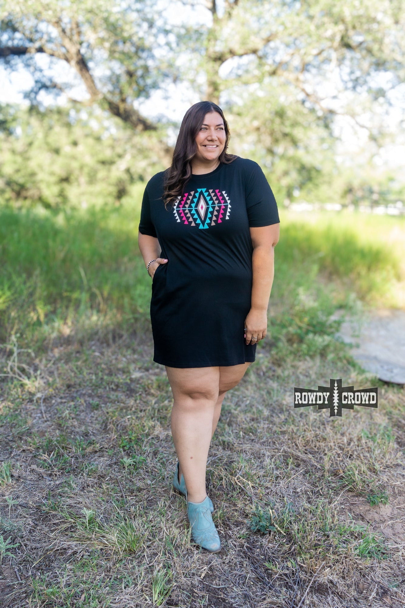 Desert Rose Dress dress Rowdy Crowd Clothing