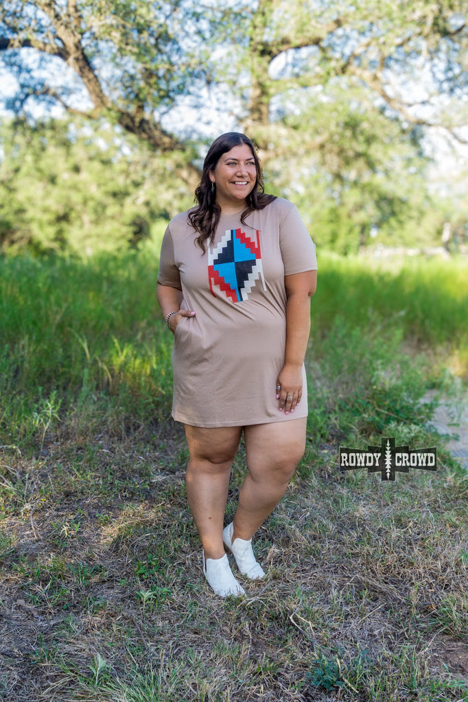 Alamosa Aztec Dress Dresses Rowdy Crowd Clothing