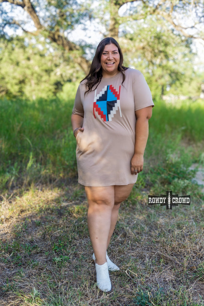 Alamosa Aztec Dress Dresses Rowdy Crowd Clothing