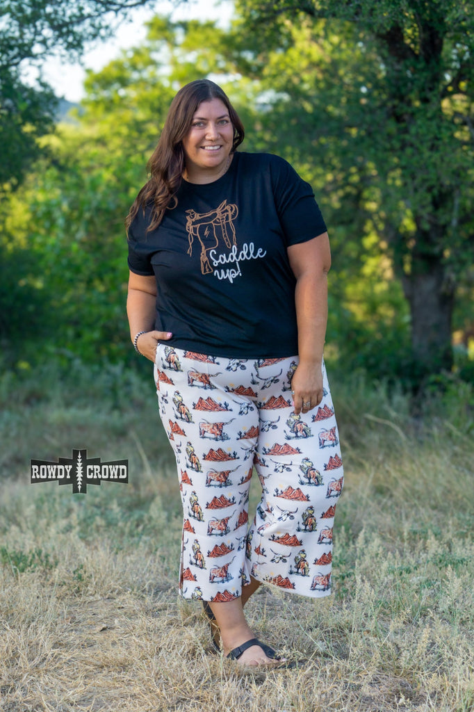 Saddle Up Tee Tee Shirt Rowdy Crowd Clothing
