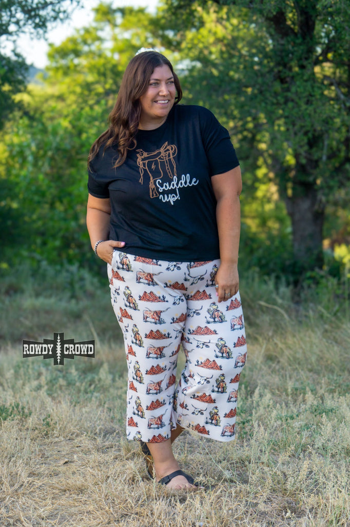 Saddle Up Tee Tee Shirt Rowdy Crowd Clothing