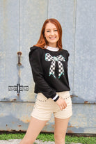 Buffalo Bow Top Long Sleeve Top Rowdy Crowd Clothing