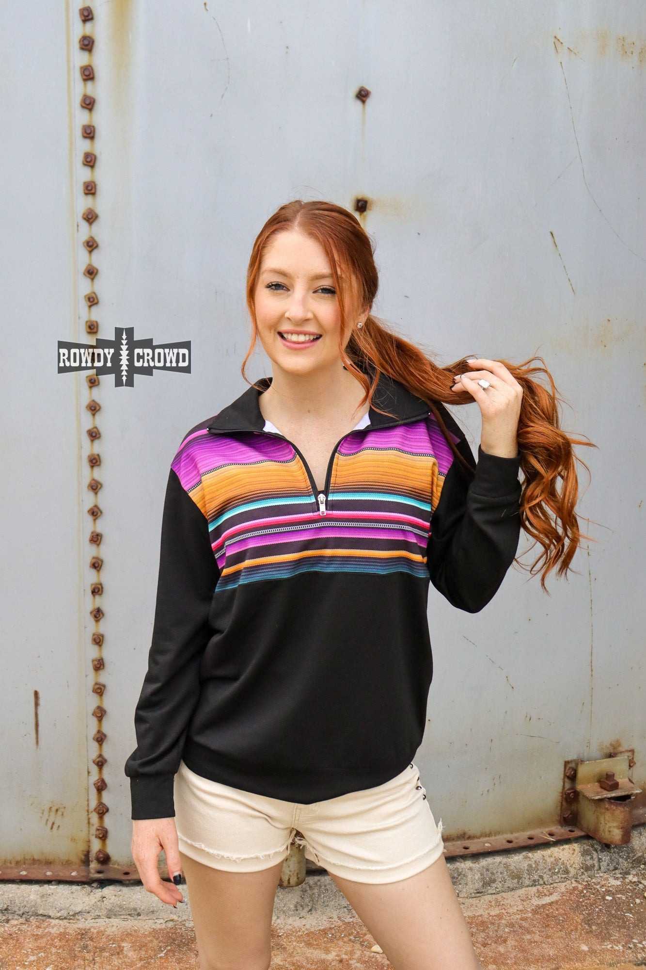 Gaucho Half Zip Pullover Rowdy Crowd Clothing