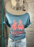 Heather Slate Raising Tiny Disciples Graphic Tee tcc graphic tee The Cinchy Cowgirl
