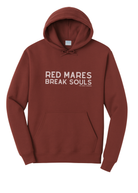 Red Mares Break Souls Hoodie Graphic Hoodie The Cinchy Cowgirl Small Maroon